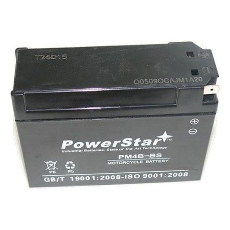 BATTERYJACK BatteryJack PM4B-BS-11 AGM UT4B - BS YT4B - BS Motorcycle Battery for Yamaha TTR50E TTR90E & Suzuki DR - Z70 PM4B-BS-11